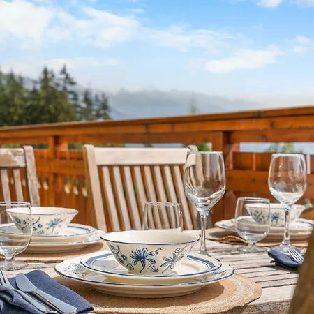 Apartman 3br - Mountain View, Balcony And Parking Crans-Montana