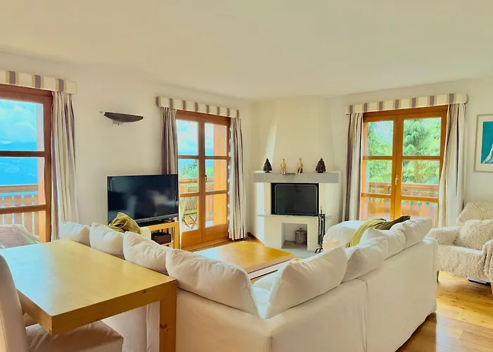 Апартаменты 3br - Mountain View, Balcony And Parking Кран-Монтана