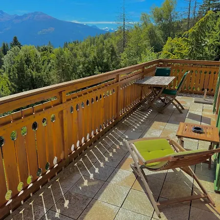 3br - Mountain View, Balcony And Parking Apartamento Crans-Montana